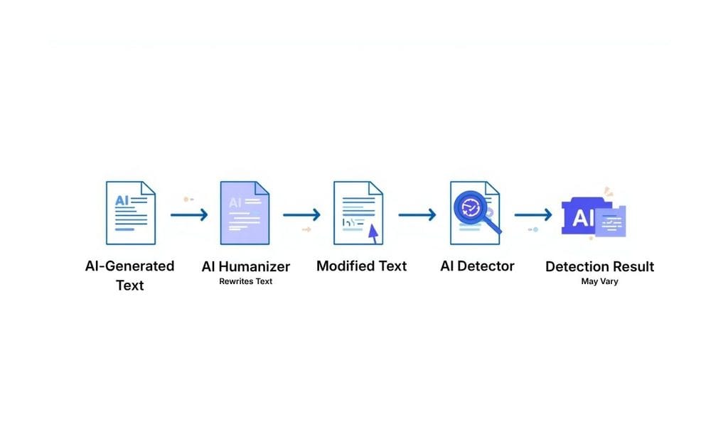 AI humanizer workflow and AI detection process